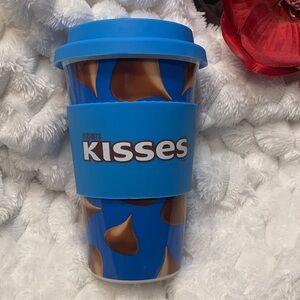 🌹Hershey's Kisses “Trademark” AUTHENTIC YUMMY INSPIRED Blue Travel NEW Mug Cup